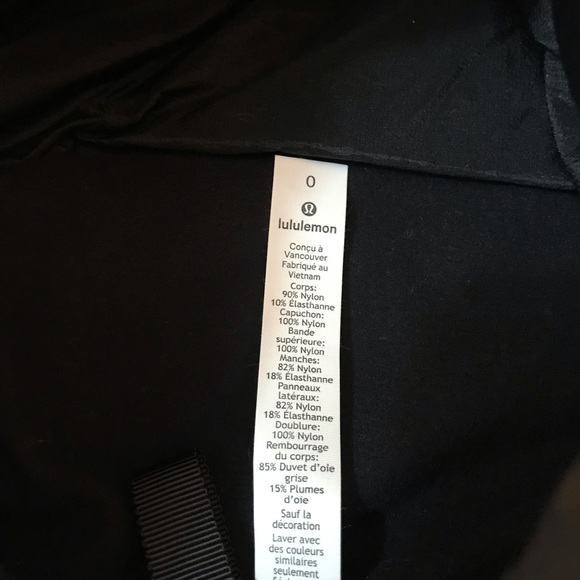 NWT Lululemon Down for it All Puffer Jacket Sz 0 - Picture 3 of 7